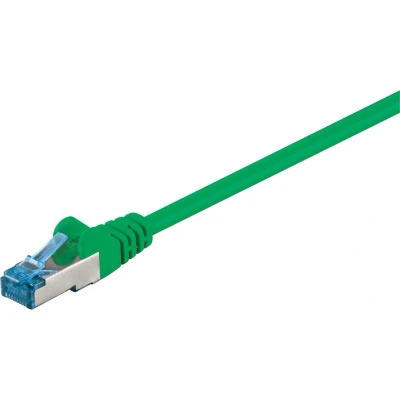 Afbeelding van S/FTP CAT6a 10 Gigabit netwerkkabel / groen LSZH 30 meter