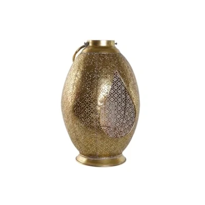 Afbeelding van Kaarshouder Home ESPRIT Gouden Metaal Kristal 24 x 38,5 cm