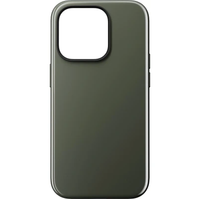 Afbeelding van Nomad Sport Case geschikt voor iPhone 14 Plus met high gloss gekleurde achterzijde MagSafe &amp; draadloos laden Lunar Gray