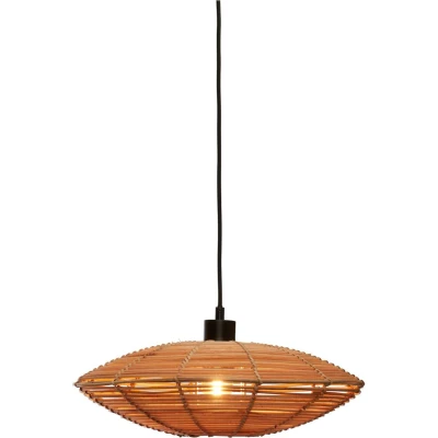 Afbeelding van Good&amp;Mojo Hanglamp Tanami Rotan Schijf Small Naturel 40x40x10cm