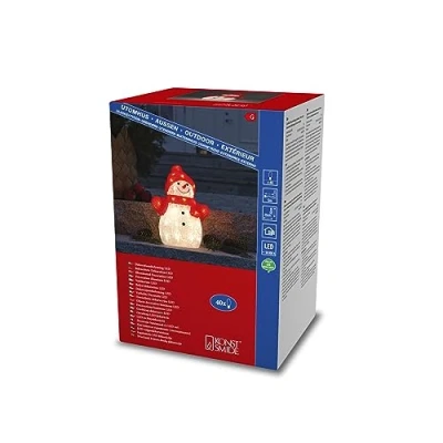 Afbeelding van Konstsmide 6248 103 Acryl figuur Energielabel: G (A G) Sneeuwpop Warmwit LED Warm wit