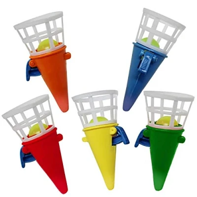 Afbeelding van 48 Stuks Mini Vangbekerspel/Vangbalspel/Schiet en Vangspel (7 cm) in 5 Verschillende Kleuren Ideale Cadeautjes, Traktaties Inclusief Balletjes