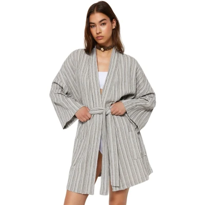 Afbeelding van Trendyol Mini Geweven Kimono &amp; Kaftan Met Groene Riem