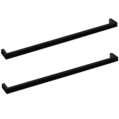 Afbeelding van 2 stuks Handdoekhouders ATLANTA Lengte 613 mm Boorgatafstand 600 zwart mat gebruineerd voor wand / kastmontage handdoekhouder van SOTECH