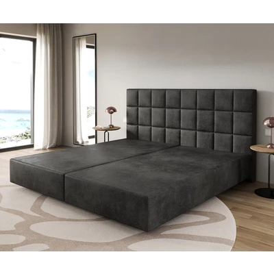 Afbeelding van DELIFE Boxspringframe Dream Fine microvezel antraciet vintage 200x200 cm