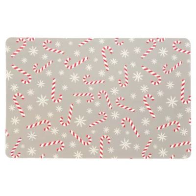 Afbeelding van Placemat Xmas Lollipop 30x45cm Zilver