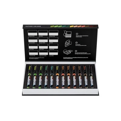 Afbeelding van Karin Realbrush Pigment Set Nature Colors Collection 12 stuks