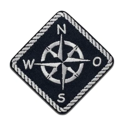 Afbeelding van Maritiem kompas Lapjes Appliqués overdrukplaatjes Applicaties opnaaien opstrijken Lap Patches, Maat: 7 x cm