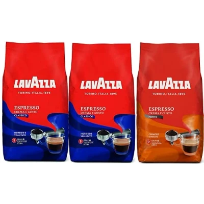 Afbeelding van 25% korting met code Lavazza koffiebonen Crema e Gusto Forte 1 stuk kg