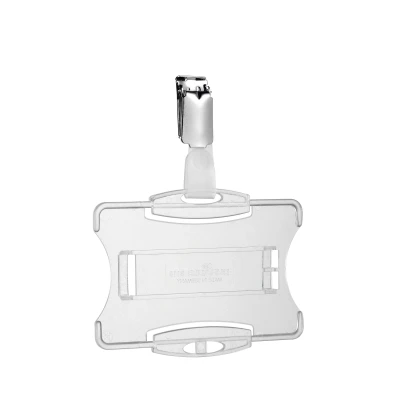 Afbeelding van Veiligheidspashouder 85x54mm Transparant Met Clip per 25