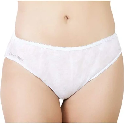 Afbeelding van One Wear SuperSoft Wegwerp Ondergoed vrouwen (5 Pack) Slipjes na de geboorte, voor in het ziekenhuistas, Reisondergoed, Slipjes, Periode ondergoed, Spa, Waxen, Massage, Sauna