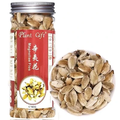 Afbeelding van Plant Gift Dried Magnolia flower flos 辛夷花 Chinese Geneeskunde Kruiden Thee Gedroogde Bloem Floss, Magnoliae Xin Yi Hua Gezondheid Huidverzorging 100g/3.52oz
