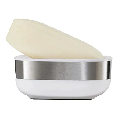 Afbeelding van Zeephouder Joseph Badkamer Steel Slim Zeepblok Houder Wit
