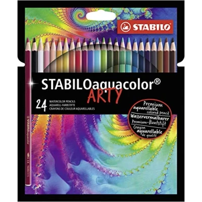 Afbeelding van Kleurpotloden STABILO 1624 aquacolor Arty assorti etui à 24 stuks