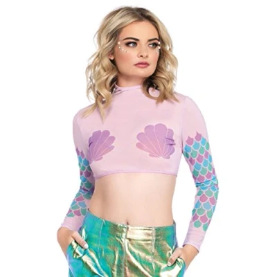 Afbeelding van Mermaid mesh crop top