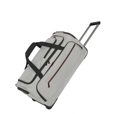 Afbeelding van Travelite Crosslite 5.0 Wheeled Duffle M white sand Reistas