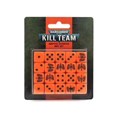 Afbeelding van Games Workshop Warhammer 40.000 Kill Team: Death Korps Of Astartes dobbelstenen set