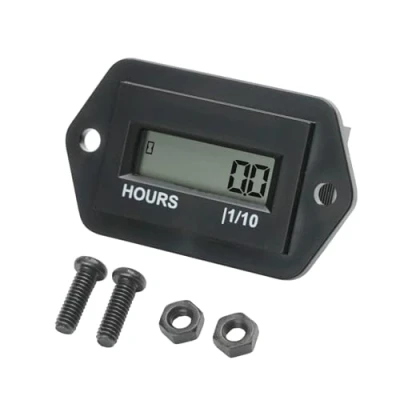 Afbeelding van Runleader LCD urenteller, AC 86V tot 230V, gegevensopslag en waterdicht ontwerp voor tuintractor, buitenboordmotor, reisaanhangwagen, sneeuwblazer, enz.