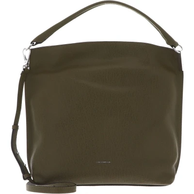 Afbeelding van COCCINELLE Leren Schoudertas Estelle Elephant Shoulder Bag Loden Olijfgroen
