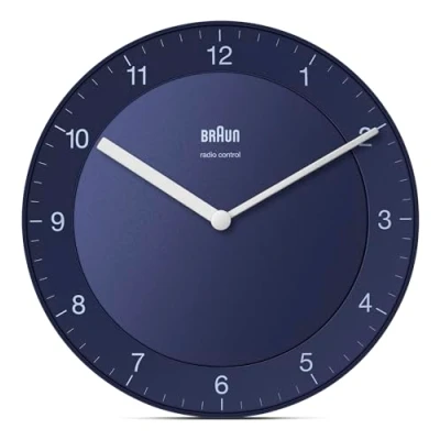 Afbeelding van Braun BC06BL DCF Wandklok Radiogestuurde tijdsaanduiding Analoog Blauw