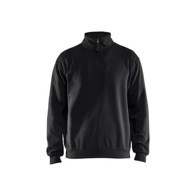 Afbeelding van Blaklader Sweatshirt met halve rits 3587 1169 Zwart 4XL
