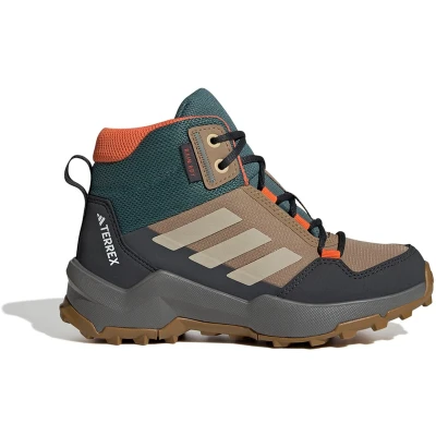 Afbeelding van Adidas Terrex AX4R Unisex Outdoorschoenen voor kinderen, Maat: 30.5, Cardboard/savannah/semi impact orange Imitatieleer/ textiel