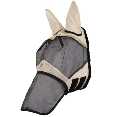 Afbeelding van BR Vliegenmasker Classic Pony Zwart Goud
