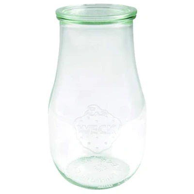 Afbeelding van Weck 739 Tulpenglas 2700 ml (hoogwaardig wek, eenmaakglas met glazen deksel; voor inkoken; hittebestendig; geschikt de magnetron; ovenbestendig; ronde randglas) doorzichtig
