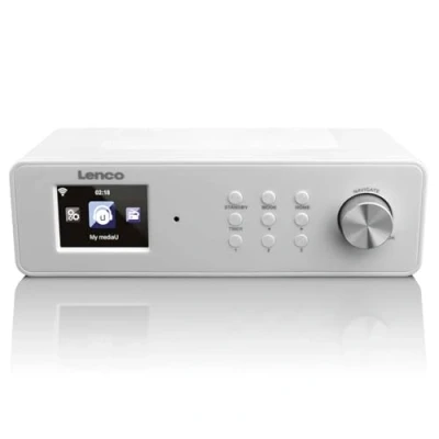 Afbeelding van Lenco Keukenradio Internetradio met FM Wekker en Weersverwachting op Display KCR 14 Wit