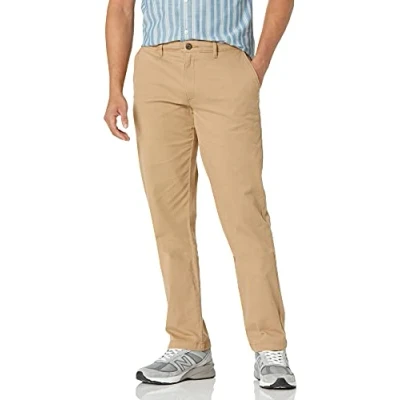 Afbeelding van Amazon Essentials Heren Straight Fit Casual Stretch Khaki, Donker Kaki, 36W x 33L