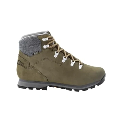 Afbeelding van Jack Wolfskin Snowboots, Heren, Maat: 45, Khaki grey Leer en textiel