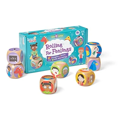 Afbeelding van Learning Resources Gooien voor gevoel, dobbelstenenspel, sociaal emotioneel leren, dobbelstenenspel het gezin, emotiespellen, speeltherapie kinderen, mindfulness 5+