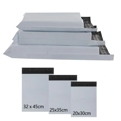 Afbeelding van huruirui verzendzakken, plastic 3 verschillende specificaties, mat, zelfklevend, verzending van goederen, verzendzakken voor kleding, logistieke verpakking, doos 30 stuks