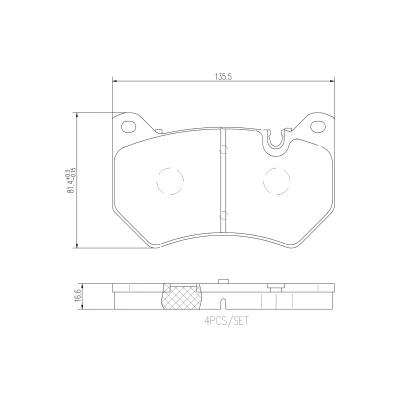 Afbeelding van Brembo Remblokset P 85 177