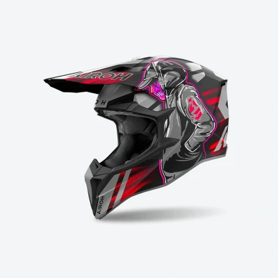 Afbeelding van Airoh Wraap Cyber Red Matt XL Maat Helm