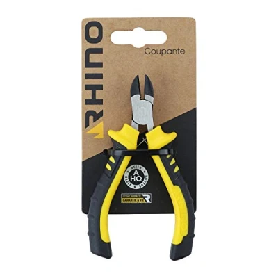 Afbeelding van RHINO mini diagonale kniptang, zijkniptang 110 mm universeel Gemaakt van hoogwaardig staal Lengte Levenslange garantie Verkrijgbaar in verschillende maten