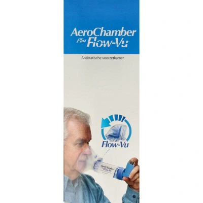 Afbeelding van Aerochamber Plus Flow Vu met Volwassenmasker Blauw