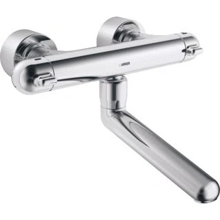 Afbeelding van Hansa Hansacare wandkraan thermostatisch met draaibare uitloop 25.9cm