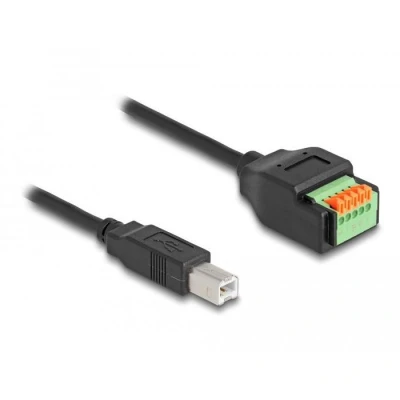Afbeelding van Delock USB 2.0 Kabel Typ B Stecker zu Terminalblock Adapter mit Druckt