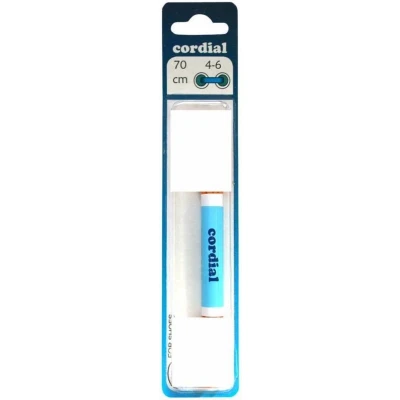 Afbeelding van Cordial Schoenveters plat donkerblauw veterlengte 90 cm 5 7 gaatjes