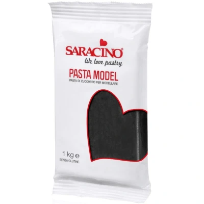 Afbeelding van Saracino Modelling Paste Zwart 1kg