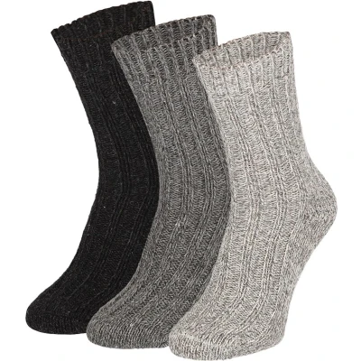 Afbeelding van Apollo Noorse wollen Werksokken Multi color Maat 46/48 heren Warme sokken 46 48 Naadloze