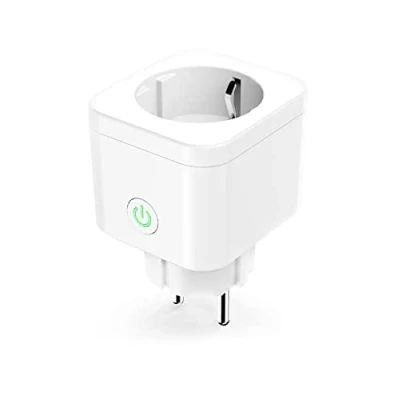 Afbeelding van Refoss Ministopcontact (Type F), slim stopcontact compatibel met Alexa en Google Home, programmeerbaar stopcontact, set van 1 wifistopcontact afstandsbediening, stembesturing tijdfunctie