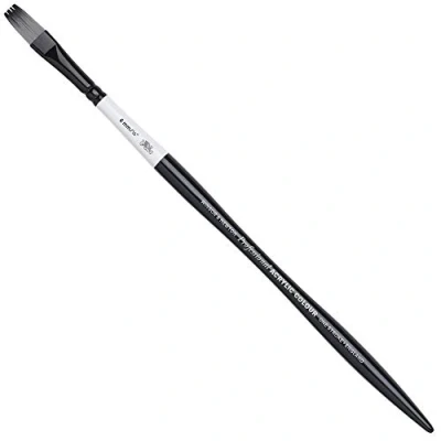 Afbeelding van Winsor &amp; Newton 5086106 Artists penseel, gemaakt van synthetisch haar voor acrylverf en olieverf, vormvast duurzaam One Stroke penseel lange Steel 1/4 7,3 mm,