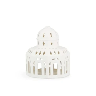 Afbeelding van Kähler Urbania Lighthouse glassalen H14.5cm D12cm wit