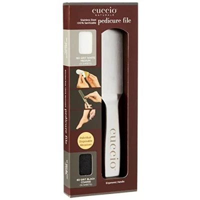Afbeelding van Cuccio Stainless Steel Pedicure File with abrasive replacement refills