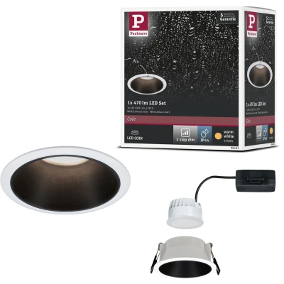 Afbeelding van Paulmann 93401 Cole Coin Inbouwlamp LED 6 W Wit, Zwart