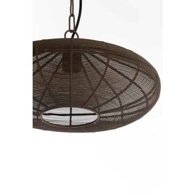 Afbeelding van Light &amp; Living Hanglamp BAHOTO Ø40x18cm Bruin