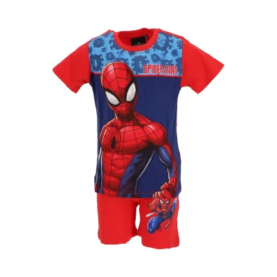 Afbeelding van Spiderman Shortama Rood Maat 8 Jaar