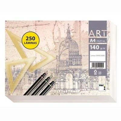 Afbeelding van Tekenpapier Pacsa Wit A4 250 Lakens (6 Stuks)